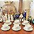 Conjunto xícaras de café em porcelana branca. - Imagem 1