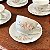 Conjunto xícaras de café em porcelana branca. - Imagem 3