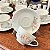 Conjunto xícaras de café em porcelana branca. - Imagem 5