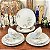 Conjunto 1 prato de sobremesa e uma xícara de chá em porcelana oriental. - Imagem 1