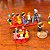 Conjunto escultórico de miniaturas em barro. - Imagem 3