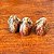 Conjunto em miniatura dos três sábios macacos. - Imagem 2