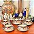 Conjunto de 5 xícaras de chá em fina porcelana inglesa antiga. - Imagem 1