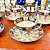 Conjunto de 5 xícaras de chá em fina porcelana inglesa antiga. - Imagem 5