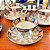 Conjunto de 5 xícaras de chá em fina porcelana inglesa antiga. - Imagem 4