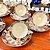 Conjunto de 5 xícaras de chá em fina porcelana inglesa antiga. - Imagem 7