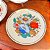 Conjunto com 3 antigos pratos de sobremesa. - Imagem 4