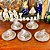 Conjunto de 5 xícaras de café em porcelana Mauá. - Imagem 1