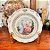 Deslumbrante prato decorativo em porcelana Schmidt. - Imagem 1