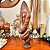 Escultura entalhada em madeira nobre africana. - Imagem 4