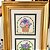 Quadro antigo com imagens de vasinhos de flores. - Imagem 2