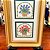 Quadro antigo com imagens de vasinhos de flores. - Imagem 3