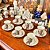 Conjunto com 6 xícaras de café em porcelana. - Imagem 2