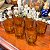 Conjunto de 6 copos antigos âmbar. - Imagem 2