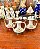Mini vasinhos em porcelana anos 50. - Imagem 1