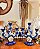 Antigo candelabro em porcelana Zappi. - Imagem 1