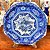 Prato decorativo em porcelana oriental. - Imagem 4