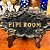 Antiga placa de banheiro em metal ‘Pipi Room’. - Imagem 4