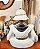 Escultura de Samurai em porcelana branca. - Imagem 10