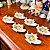 Conjunto 6 suportes para chá em porcelana. - Imagem 3