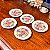 Conjunto 5 porta-copos porcelana Emano. - Imagem 4