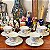 Conjunto 5 xícaras de chá, porcelana Germer. - Imagem 1