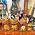 Conjunto com 4 antigos potes de vidro. - Imagem 1