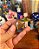 Mini coruja decorativa em cloisonné. - Imagem 6
