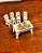 Miniatura de mesinha retangular porcelana francesa. - Imagem 3