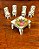 Miniatura de mesinha em porcelana francesa. - Imagem 4