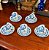 Conjunto 5 xícaras de café, porcelana Schmidt - Imagem 1