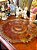 Prato decorativo centro de mesa em Carnival Glass. - Imagem 5