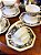 Conjunto com 6 xícaras de chá em porcelana. - Imagem 7