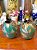 Par de vasos indianos em bronze. - Imagem 1