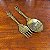 Par de colher e garfo em bronze - Imagem 1