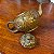 Pequeno bule decorativo oriental em bronze. - Imagem 8