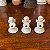 Conjunto anjinhos porta-velas em porcelana. - Imagem 1