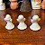 Conjunto anjinhos porta-velas em porcelana. - Imagem 3