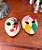 Par de máscaras decorativas de parede. - Imagem 1