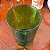 Pote de Vidro Verde Vat 69 com Tampa de Madeira. - Imagem 3