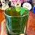 Pote de Vidro Verde Vat 69 com Tampa de Madeira. - Imagem 6