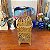 Lanterna Porta-Velas Em Metal Dourado. - Imagem 1