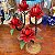 PAR DE PORTA-VELAS EM FERRO ROSAS - Imagem 5