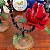 PAR DE PORTA-VELAS EM FERRO ROSAS - Imagem 7
