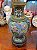 Par de Vasos Cloisonné com Base em madeira trabalhada. - Imagem 4