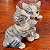 Escultura Gatinhos em Resina. - Imagem 4