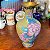 Vaso Cloisonné decoração Peônias Rosa e Lilás. - Imagem 3