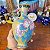 Vaso Cloisonné decoração Peônias Rosa e Lilás. - Imagem 9