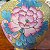 Vaso Cloisonné decoração Peônias Rosa e Lilás. - Imagem 7