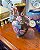 Vaso Cloisonne Chines Metal Esmaltado Peonias Flor Floral - Imagem 2